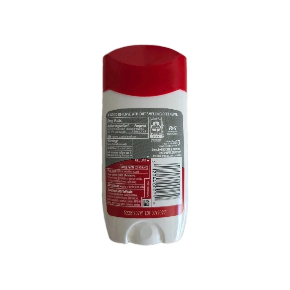 Old Spice Pure Sport Antiperspirant Deodorant 3‎ oz 3 Pack Stick